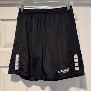 CAPELLI SPORT | kids unisex black and white soccer shorts SIZE XL 18-20